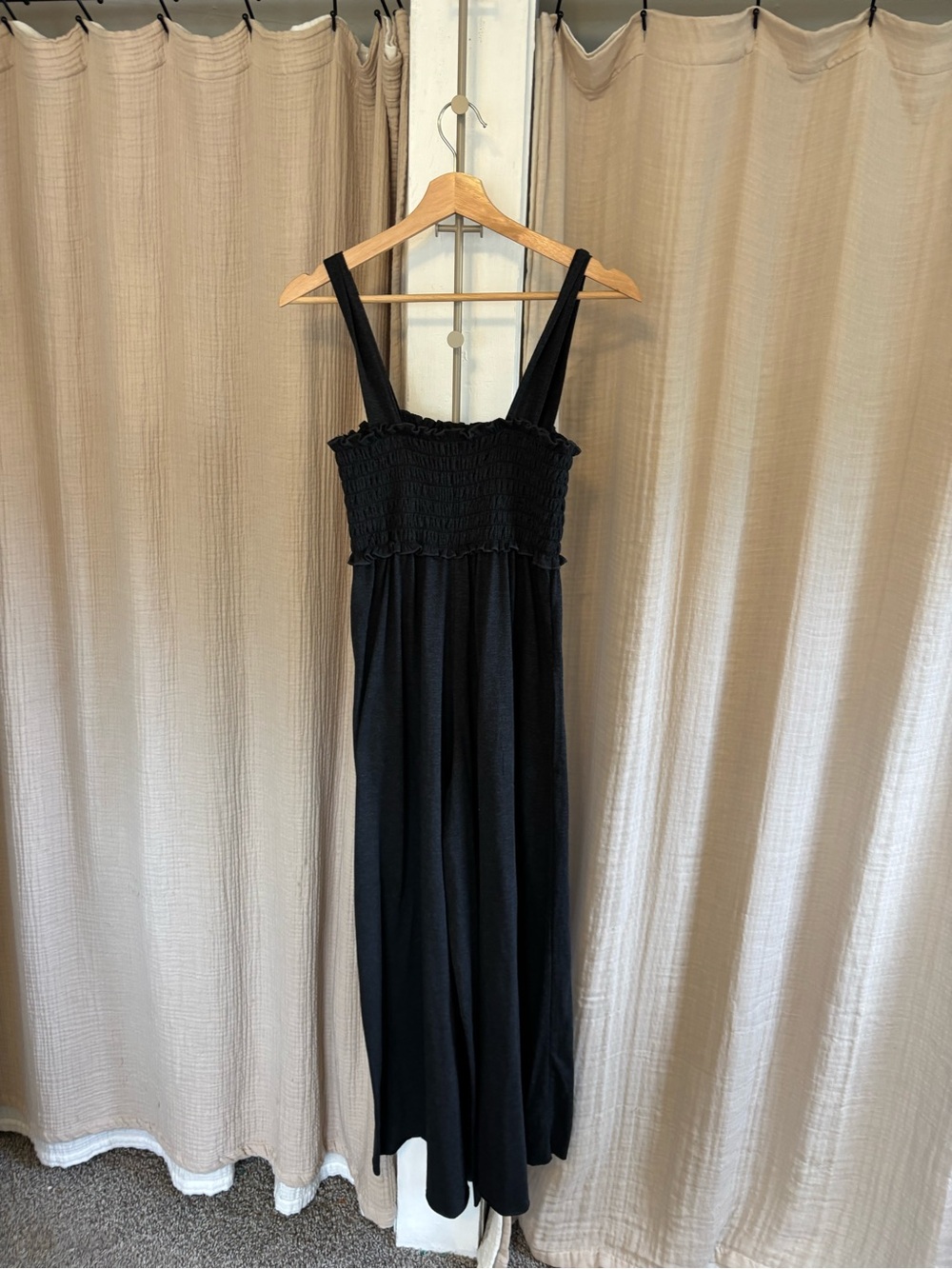 Natural Life Smocked Wide Leg Jumpsuit- XS - Picture 7 of 9